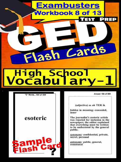 Title details for GED Test High School Vocabulary 1—Exambusters Flashcards—Workbook 8 of 13 by GED Exambusters - Available